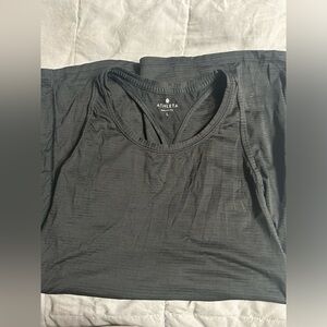 Athleta black workout tank, size large.
